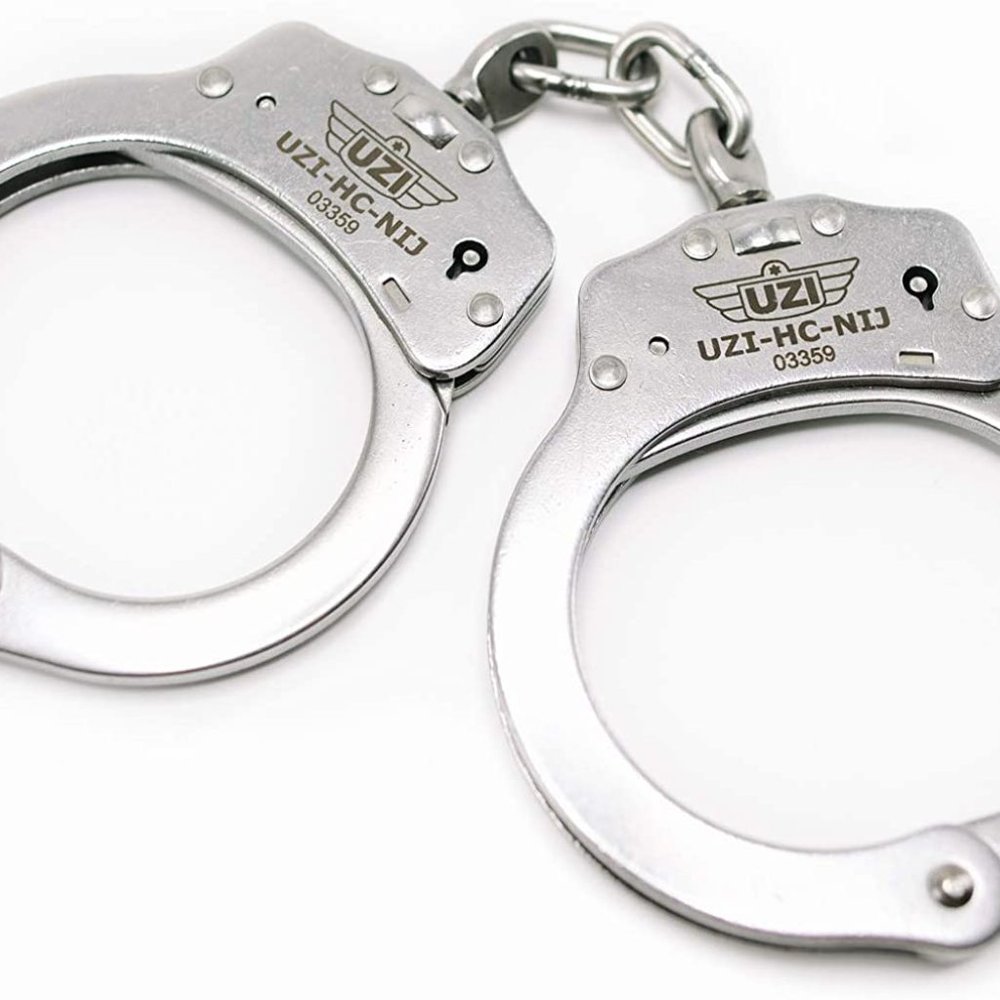 UZI Steel Handcuffs w/Dual Keys